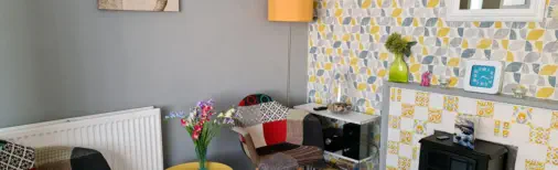 interior of drop-in social support service