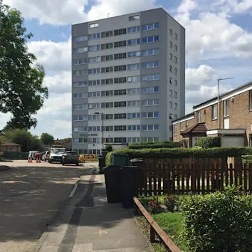 View of houses and flats in Chelemsley Wood